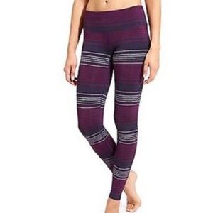 Athleta Colorblock Stripe Chaturanga Tight XSP
